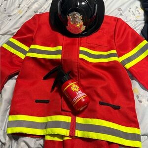 Red Firefighter Kids costume